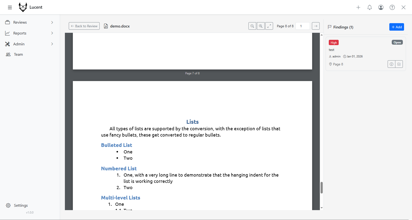 Lucent Native Viewer