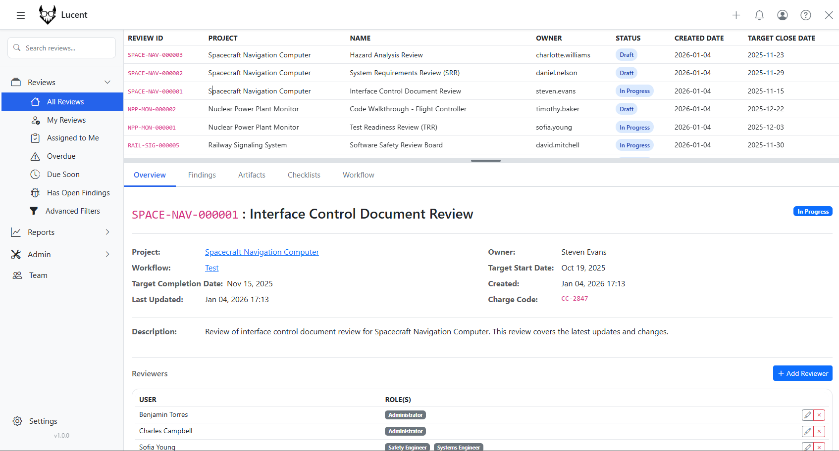 Lucent Workflow Configuration